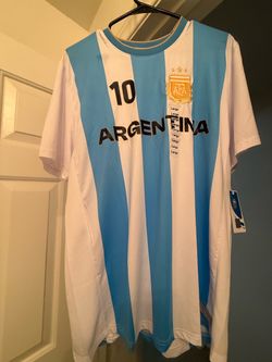 Men's Lionel Messi Argentina #10 Home Soccer Jersey (Size Large, Brand New With Tags)