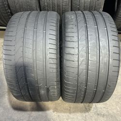 SET OF 2 USED TIRES PIRELLI PZERO…295/30/20