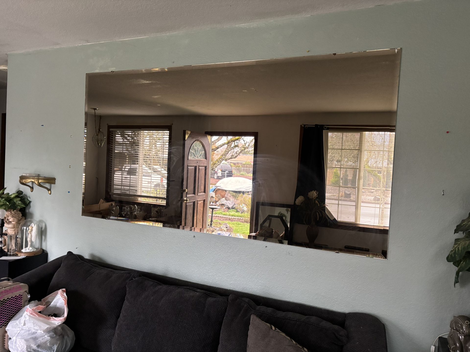 8 Foot Tinted Beveled Edge Mirror