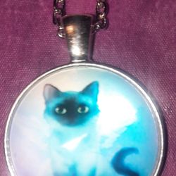 ANGEL KITTY PENDANT NECKLACE