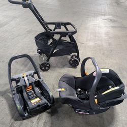Chicco KeyFit 35 Travel System (Stroller + Car Seat + Base) - Excellent Condition