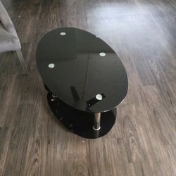 Black Glass Coffee Table 