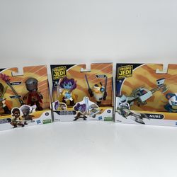 Lot Of 3 Star Wars Young Jedi Adventures!