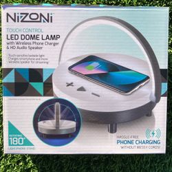 NiZoNi LED Dome Lamp/Wireless Charger/Speaker