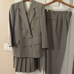Women’s 3 Pc Skirt/Pant Suit, Fully Lined $35