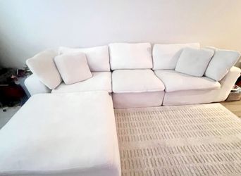 Beautiful White 4pc Modular Sofa