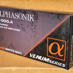 Alphasonik Power Amplifier 2000 Watts 4 Channel Speaker System Amp V1000.4 🚨 Payment Options Available 🚨 No Credit Needed 🚨 