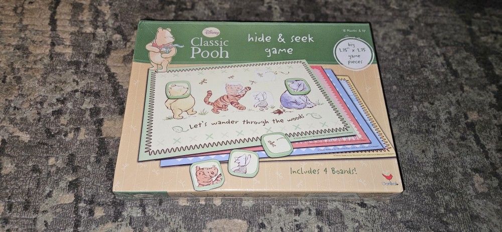 Disney Classic Pooh hide & seek game, for 18 mos. & up. Brand New Factory Sealed