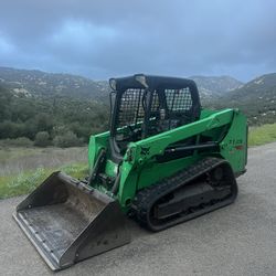 Bobcat track Skid Steer And Dump Trailer 