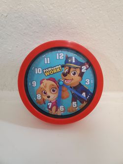 Paw Patrol Chase and Skye wall clock