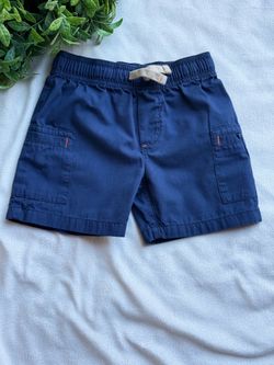 Kids Navy Blue Cargo Shorts