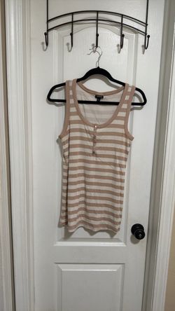 Torrid Striped Henley Tank Top Size 1