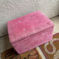Furry Pink Toy Storage Chest