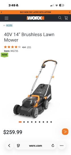 Lawn mower WORX 14” blade