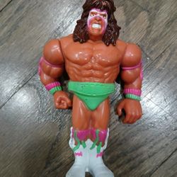 WWE  WWF Ultimate Warrior Wrestling Action Figure 1990 Hasbro Series 1 $75 OBO 