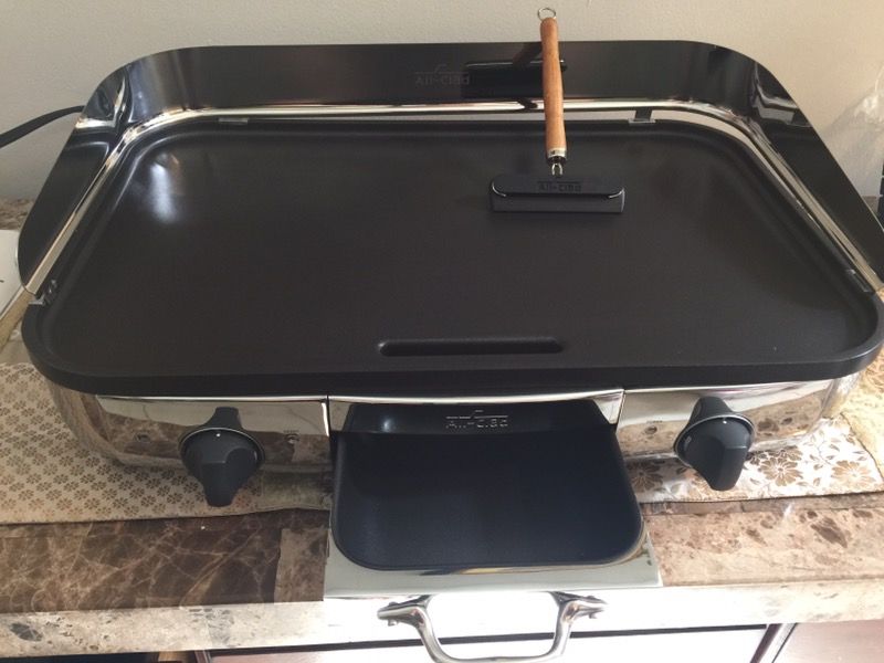 All-Clad Electric Griddle 99014 GT Electric Griddle with 20 x 13-Inch Hard Anodized Cooking Surface, Silver