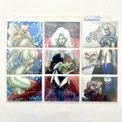 1994 Lady Death All Chromium Series 1 Krome Productions Trading Card 82-90 Set
