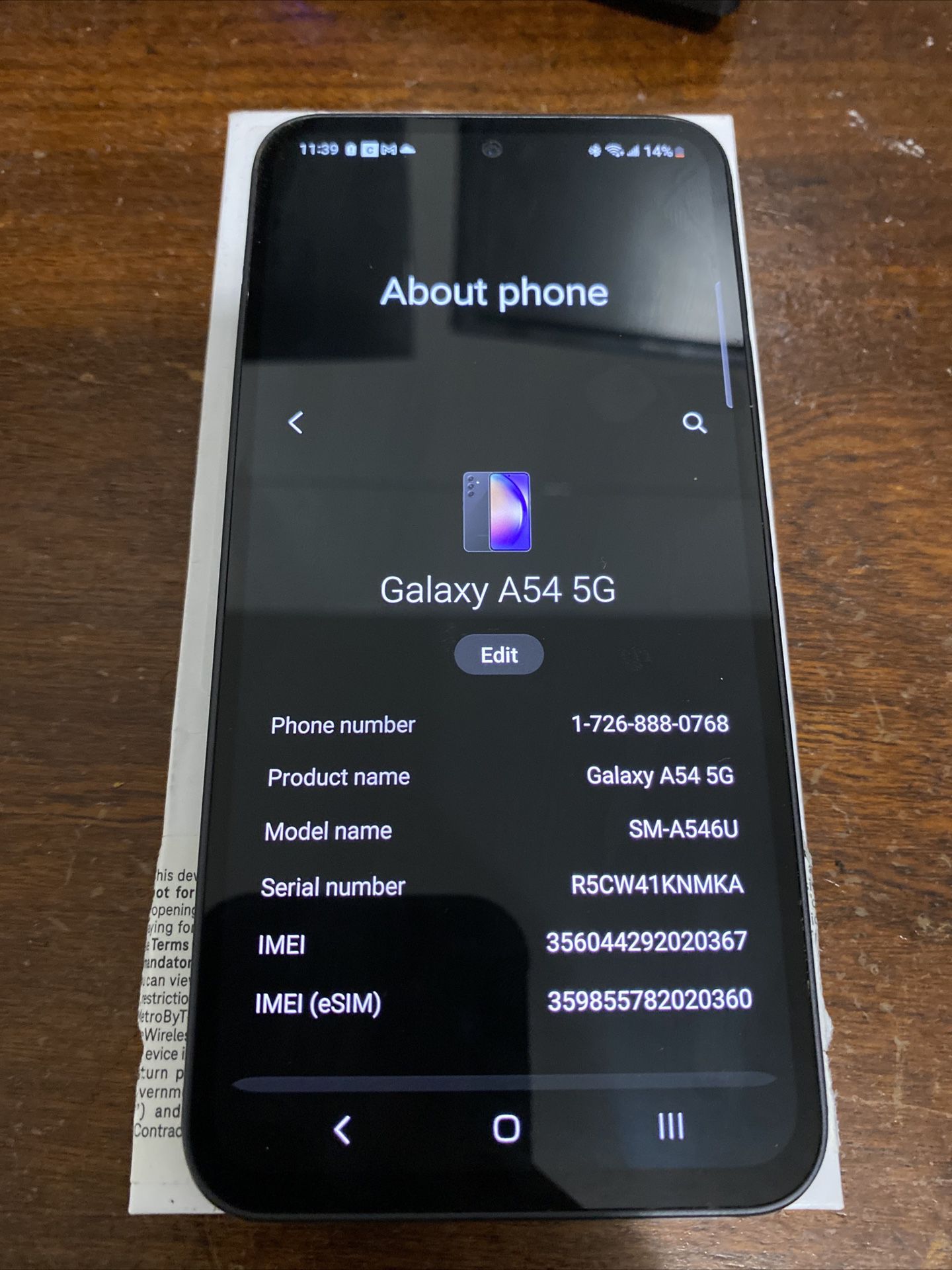 Samsung Galaxy A54 5G (METRO/T-Mobile)