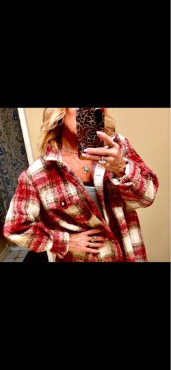 Red Plaid Flannel Shacket