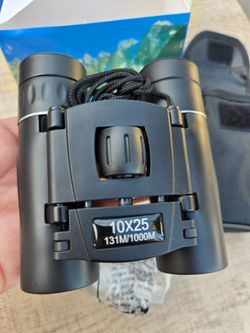 10x25 Binoculars with case / Binoculares