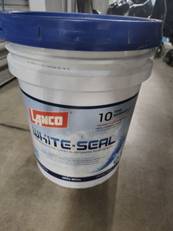 Lanco sealer 5 gallon bucket of white sealer