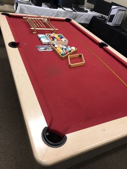 Olhausen Millenium Billiard Pool Table with Accessories - Used