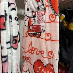Hello Kitty Valentines Blanket 