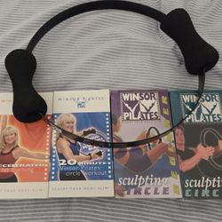 Pilates-Winsor Pilates Set Of 4 VHS Tapes And Sculpting Circle-2 Sealed Tapes
