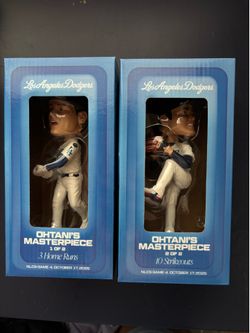 OHTANI’S MASTERPIECE 2 PIECE BOBBLEHEADS