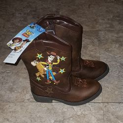 Disney Toy Story Woody Cowboy Boots New 