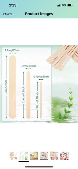 50Large Wax Waxing Wood Body Hair Removal Sticks Applicator