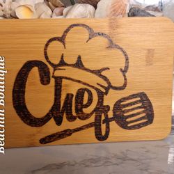 Chef Cutting Charcuterie Board 