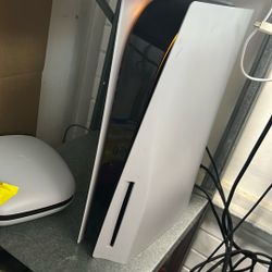 PS5 With Two Controllers 