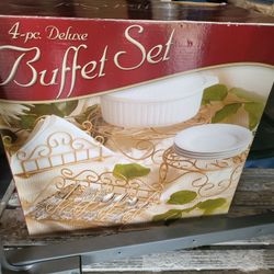 4 Pc Deluxe Buffet Set New