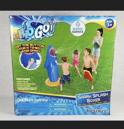 Bestway H2OGO! Shark Splash Boxer! 29"x29"x52" Kids Family Summer Outdoor Fun!
