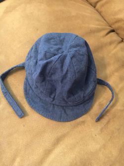 $5 Baby 3 to 6 months st 100% blue cotton hat Janie and Jack