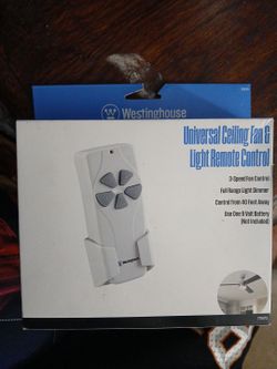 Westinghouse Universal Ceiling Fan And Light  remote control