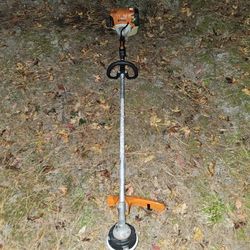 Stihl fs111r gas commercial straight shaft weedeater trimmer just serviced 
