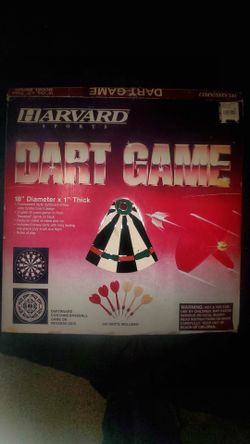 Harvard Sport 18” Bristle Dart Board – Heavy Duty, Reversible, Like New!