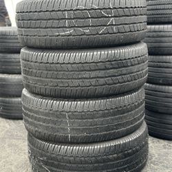 SET OF TIRE 275 55 20 MICHELIN 85% LIFE