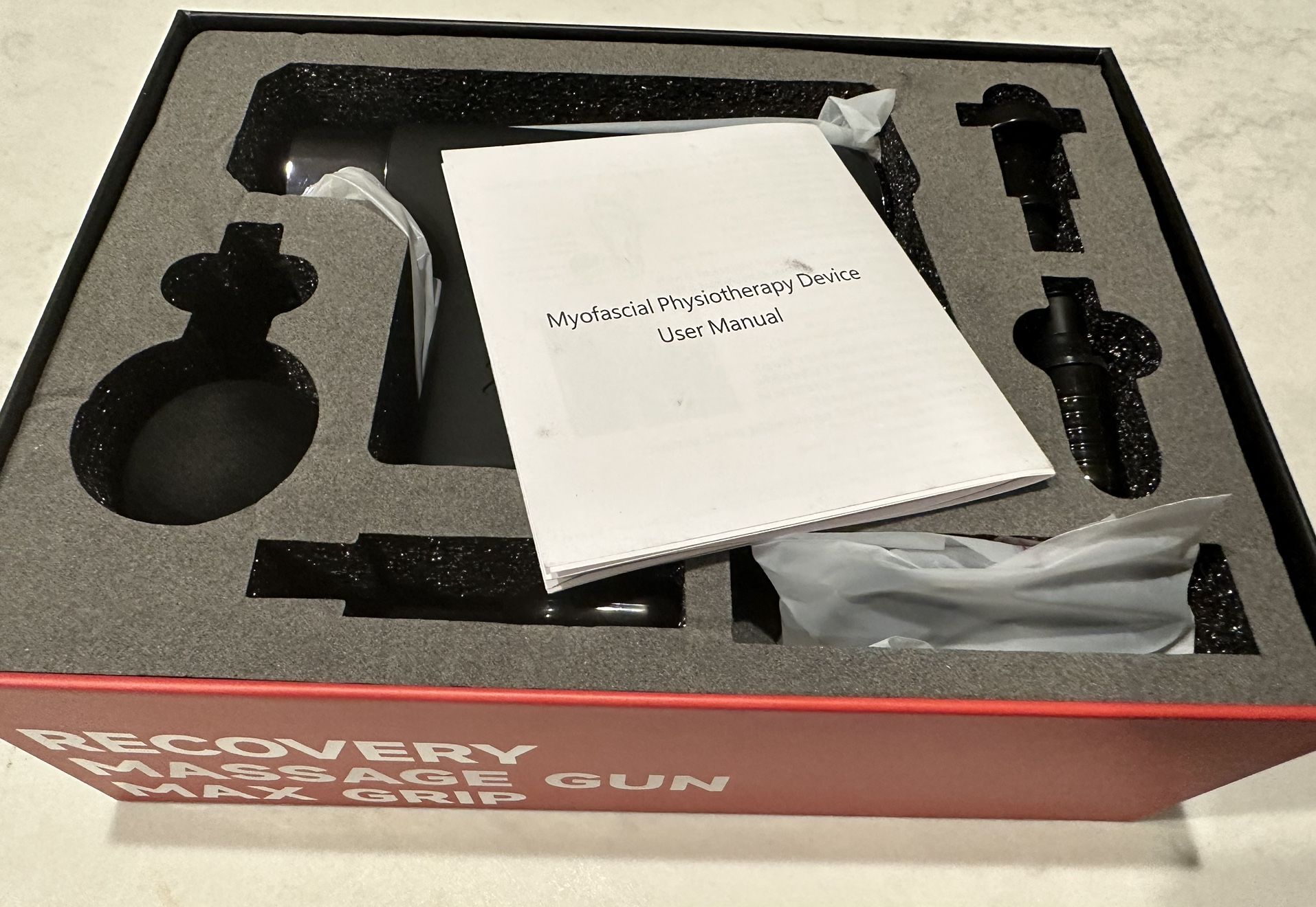 Recovery Massage Gun Max Grip New