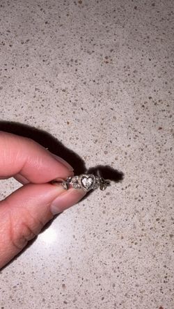Diamond ring heart shape DANIELS JEWELERS