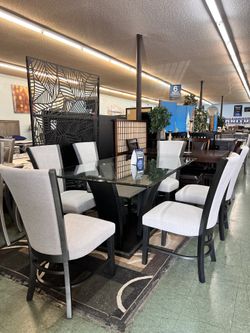 🔥Hot Deal🔥Brand New 7pc Dining Set: Table With 6 Chairs $1099, Payment Available, Delivery Available 