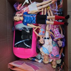 Huge Lot Of Male & Female, Child & Adult Doll (Barbie Sized)  Clothes