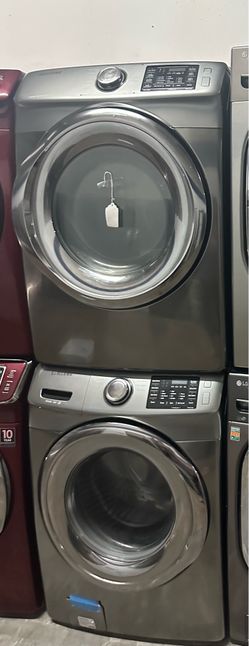 Front load washer and dryer set