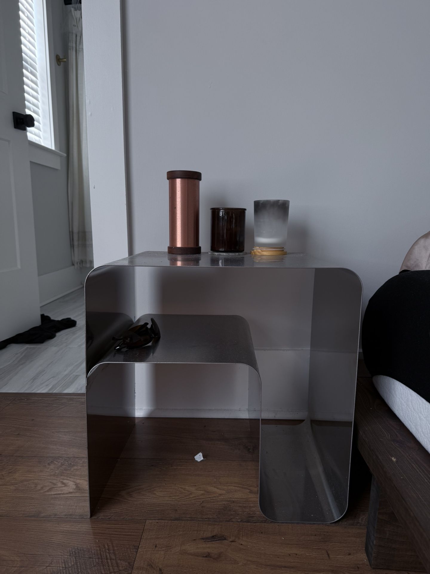 Stainless Steel Nightstand 