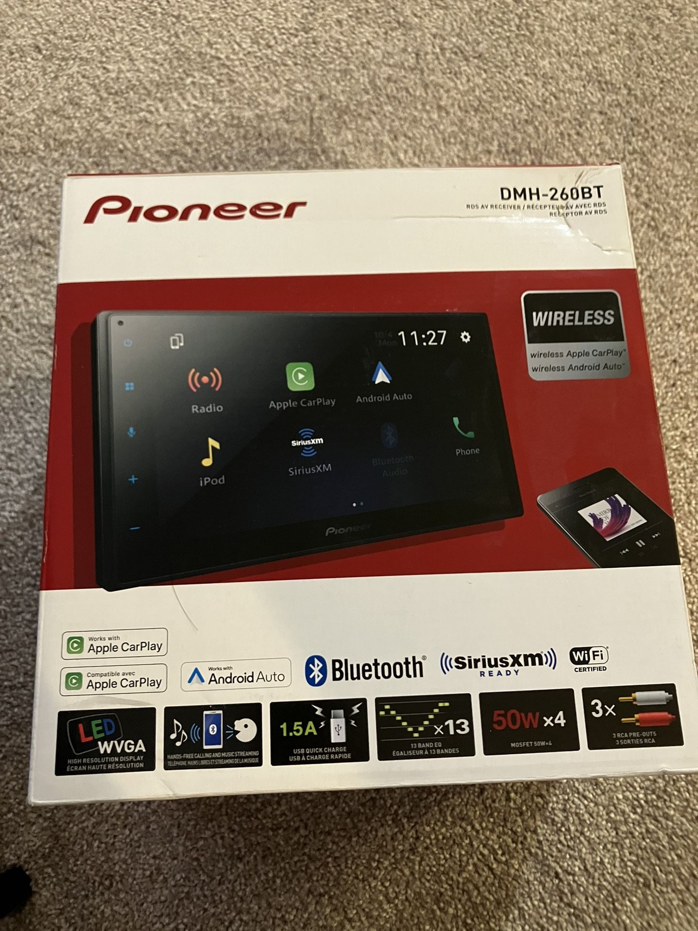 Pioneer Touch Screen Stereo With Apple CarPlay 