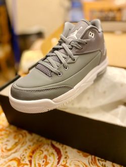 Air Jordan 3 Cool Grey Sneakers 6Y