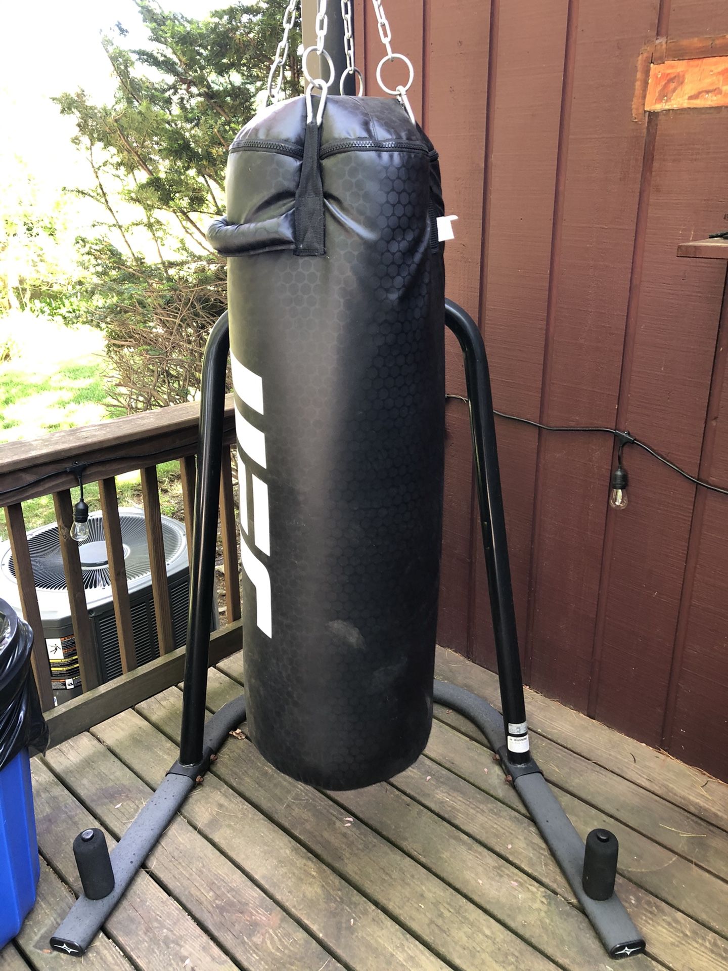 UFC punching bag and stand good condition
