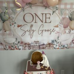 One Silly Goose Backdrop